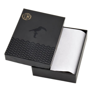 Porte-cartes - mini-portefeuille avec porte-monnaie - noir - en cuir véritable avec effet Saffiano - luxe - blocage RFID, Homme - Femme