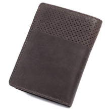 Charger l&#39;image dans la galerie, Porte-cartes - mini-portefeuille en cuir véritable - style vintage avec un aspect délavé - marron - blocage RFID, Homme - Femme
